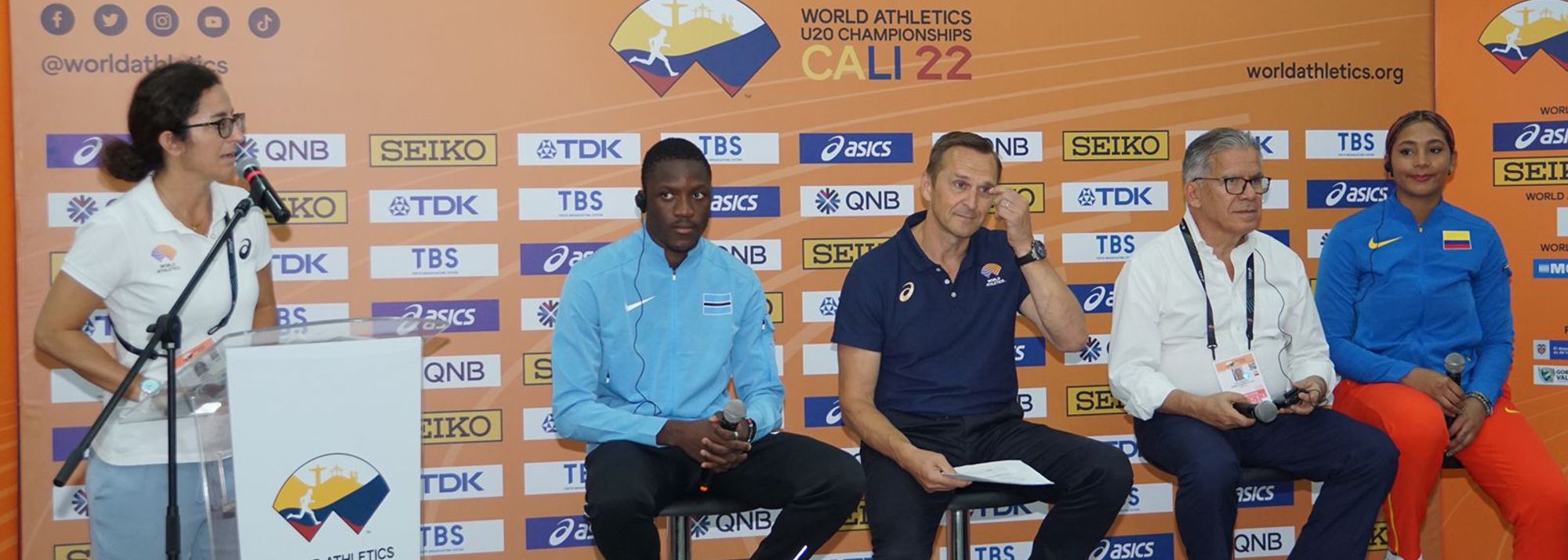 The  World Athletics u20 Championships Cali 2022 ended and the records, the experiences, the stories, a fantastic scenario and a geography favorable for the sport, were the factors that came up the most at the press conference  that took place before the last day of competitions.