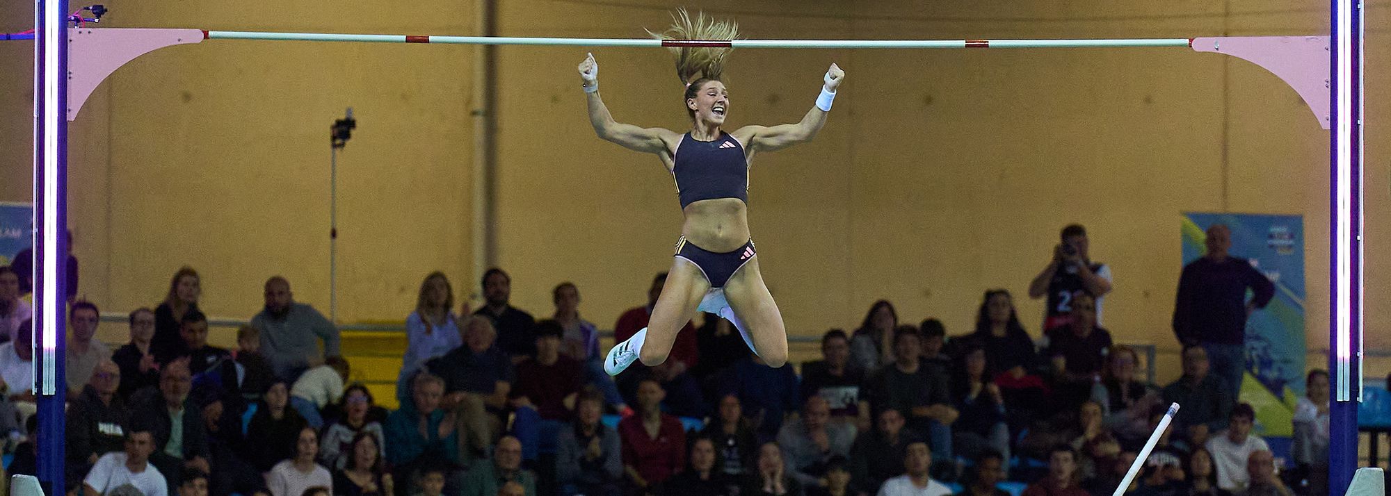 Global gold medallists Molly Caudery and Chase Jackson secured overall tour titles with wins at the final World Athletics Indoor Tour Gold meeting of 2025 in Madrid