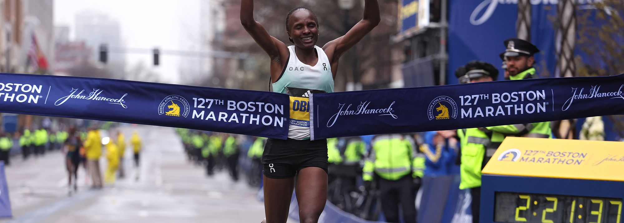 Hellen Obiri is one of four past winners racing in Boston on 15 April