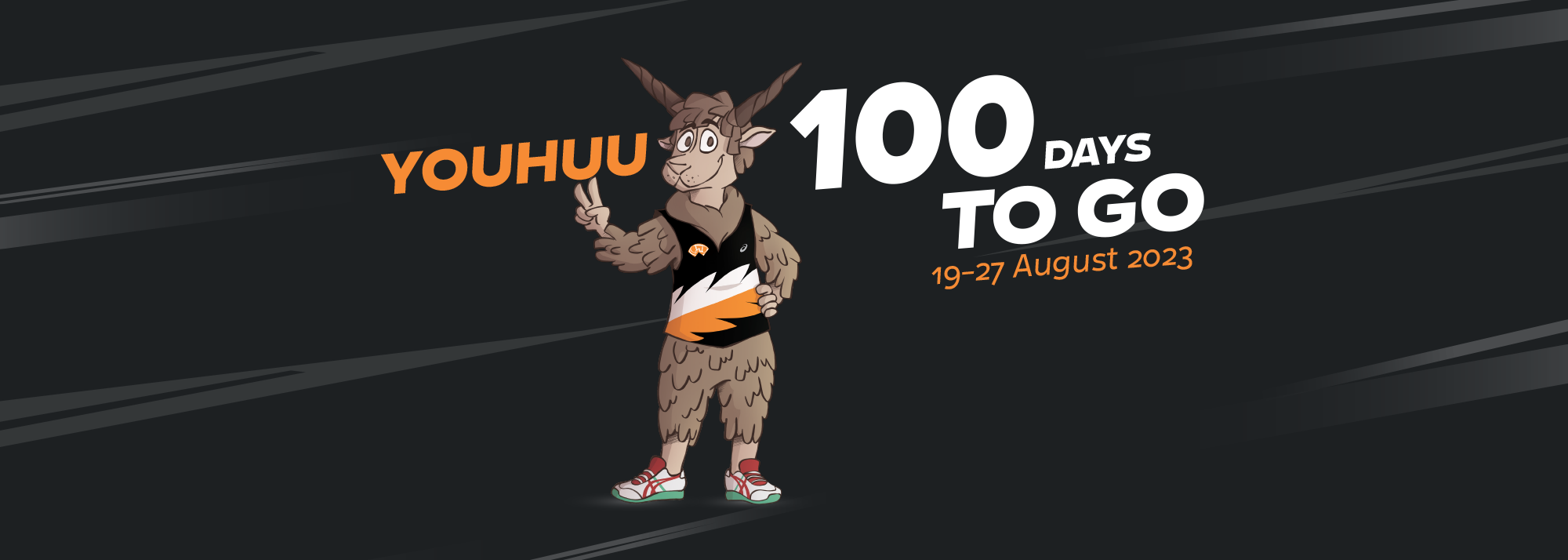 Youhuu, a native Hungarian racka sheep, has been selected as the mascot for the 2023 World Athletics Championships in Budapest, Hungary, and was unveiled to the public at a press event to celebrate 100 days to go to the World Championships. 