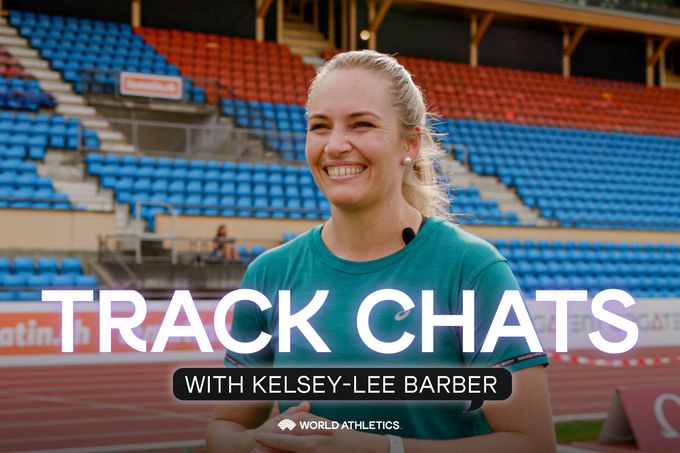 Kelsey Lee Barber Track Chats graphic