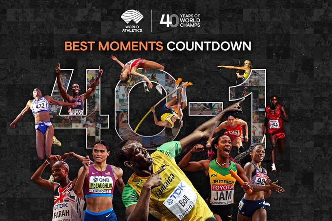 Greatest World Athletics Championships Moments graphic