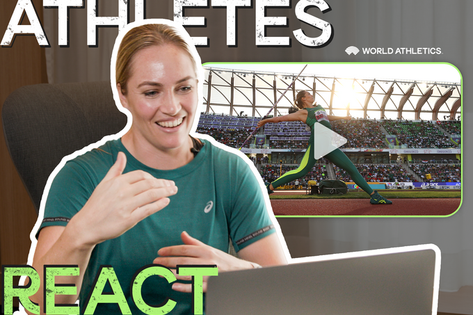Kelsey-Lee Barber Athletes React graphic