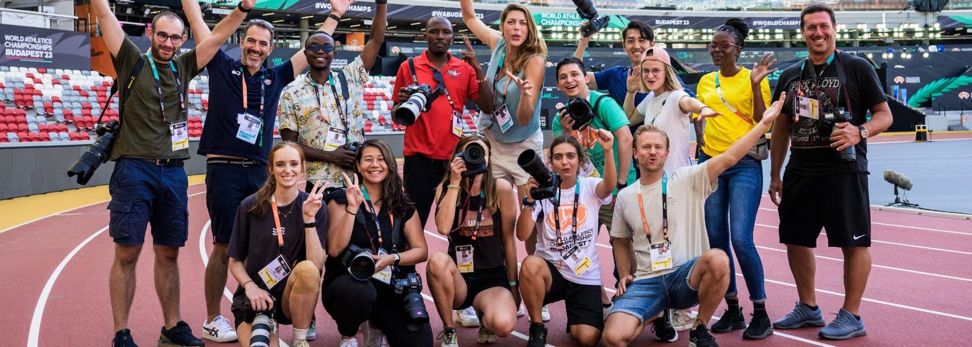 While the world’s best athletes were performing on track, 12 participants had the unique opportunity to capture them up close as part of the inaugural World Athletics Photography Workshop