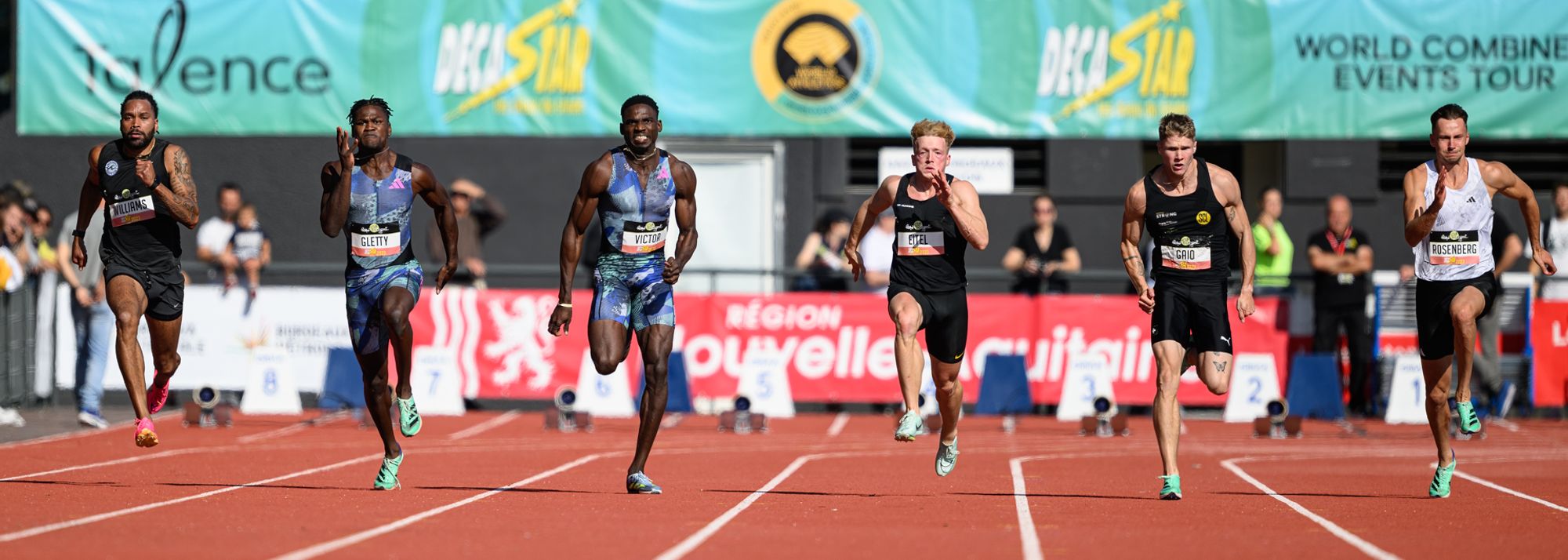 Oosterwegel wins Decastar heptathlon with 6495, Gletty takes decathlon with 8443 PB