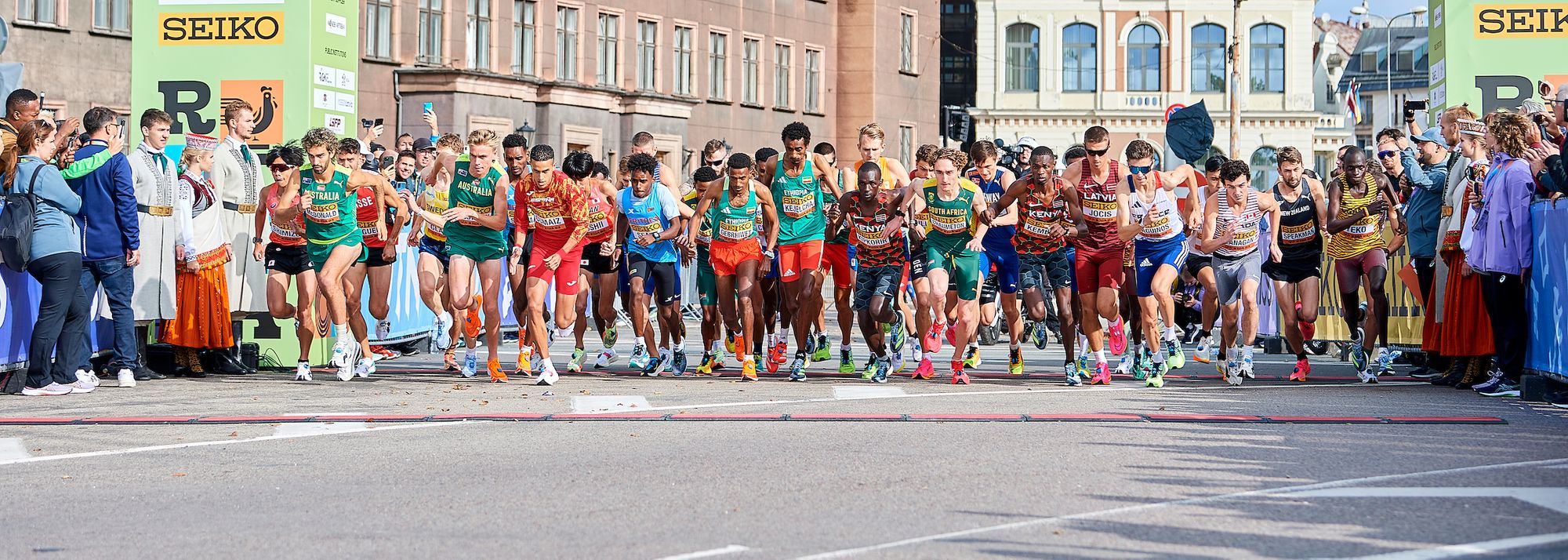 At the finish, no matter their speed, the smiles were just the same. So too was the pain.