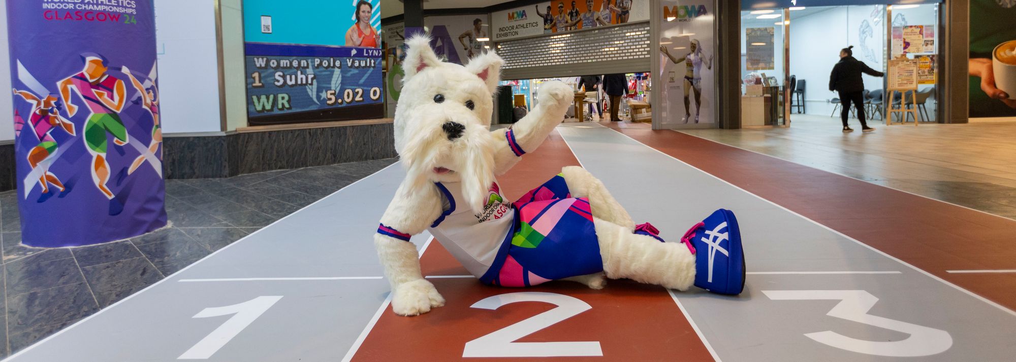 With just one month to go, athletes across the globe are competing to secure the final few places at the 2024 World Athletics Indoor Championships in Glasgow. However, having stolen a lead on the pack, organisers are excited to confirm their selection of Scottee the Scottish Terrier, as the official event mascot and friendly face of the Championships.