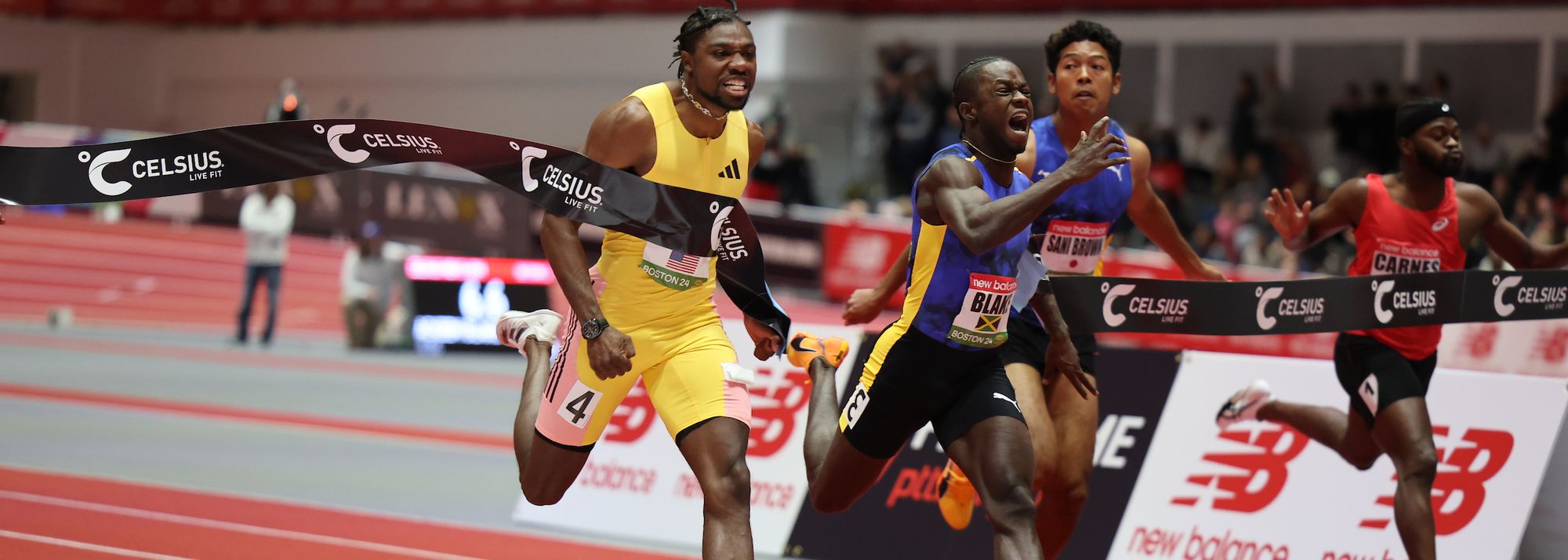 On a day when nine meeting records fell at the New Balance Indoor Grand Prix, perhaps the one with the biggest impact came from Noah Lyles 
