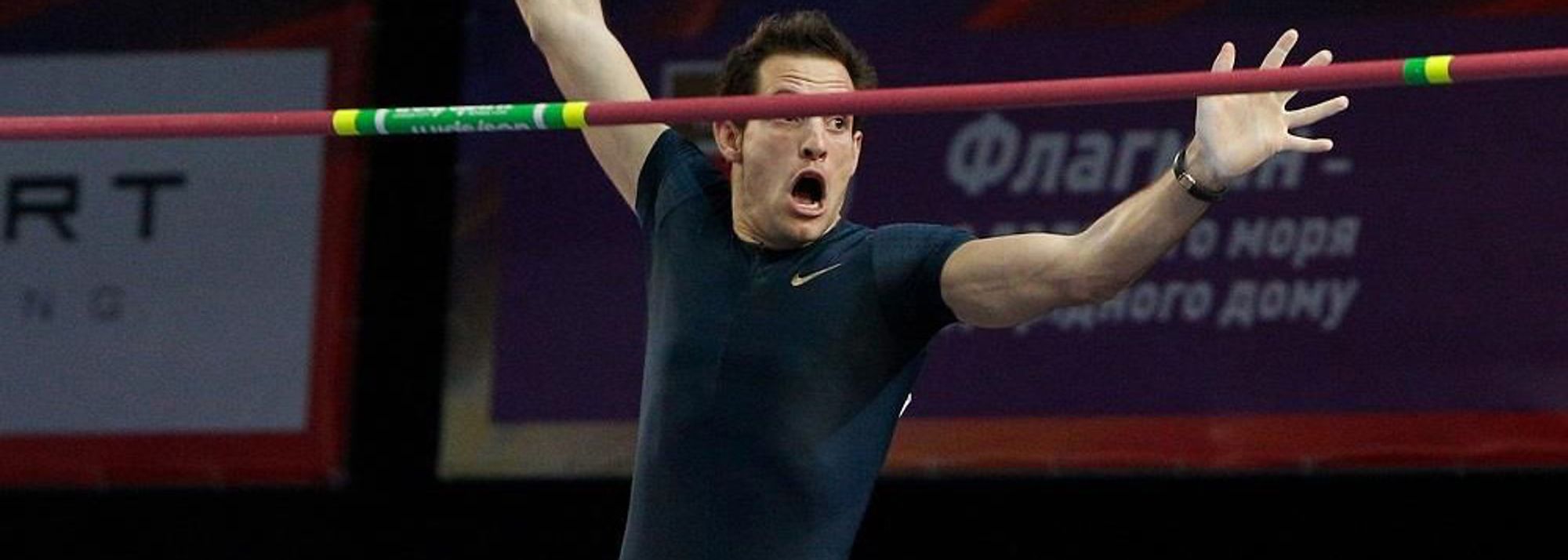 On 15 February 2014, Renaud Lavillenie made history in the pole vault