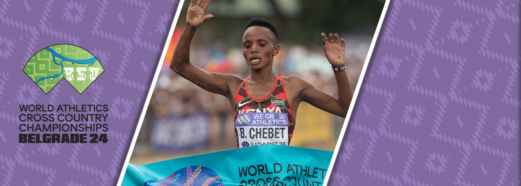 Beatrice Chebet intends to put up a fierce defence of her crown at the World Athletics Cross Country Championships Belgrade 24