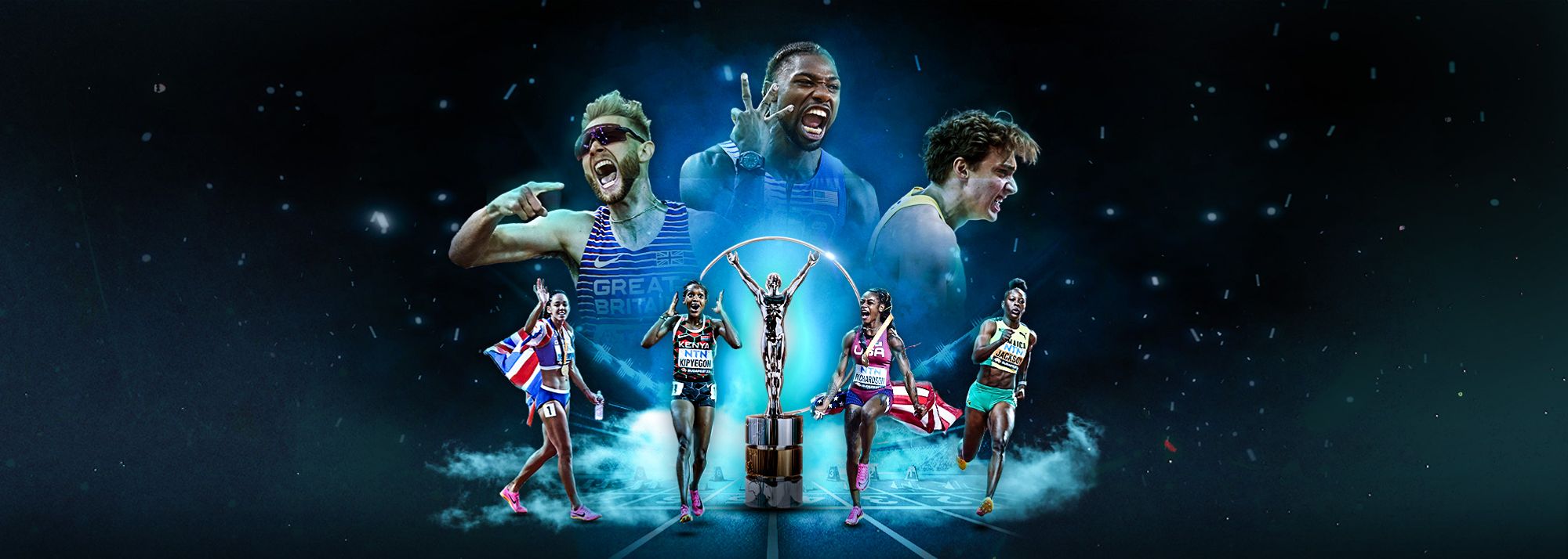 Global gold medallists Mondo Duplantis, Shericka Jackson, Faith Kipyegon, Noah Lyles and Sha'Carri Richardson have been nominated for Sportsman and Sportswoman of the Year honours