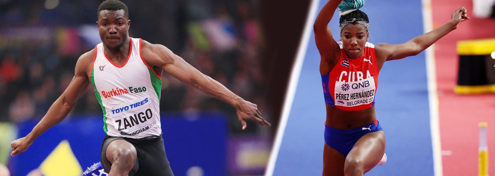 Expected highlights in the men's and women's triple jump