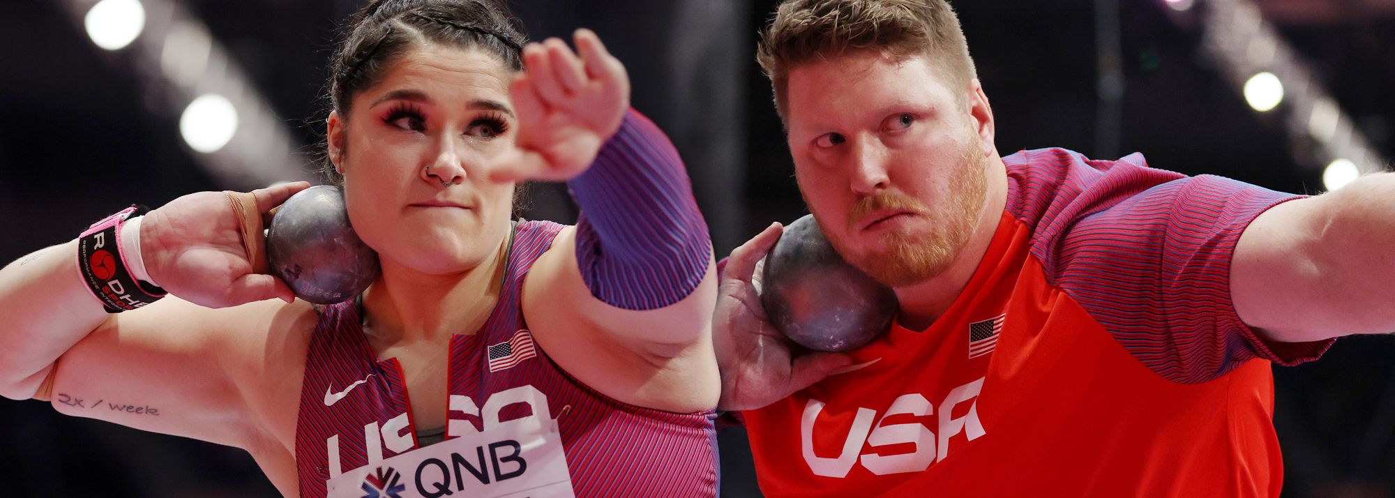 Expected highlights in the women's and men's shot put