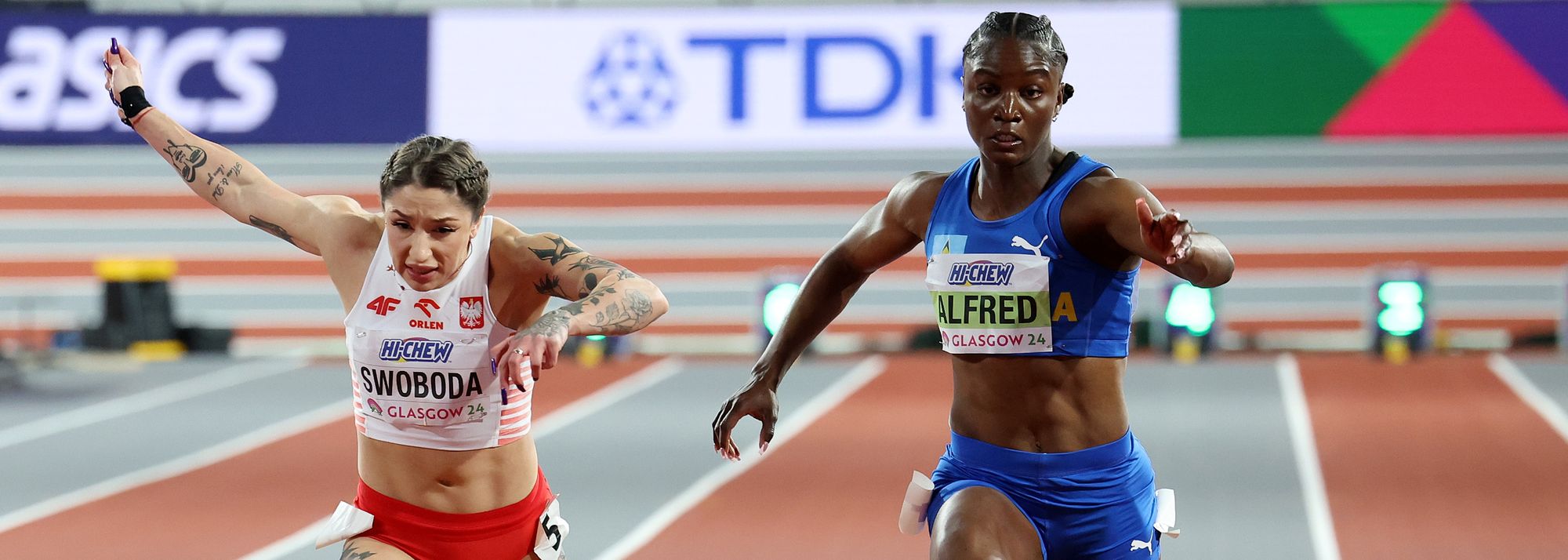 The two big favourites for the title ended up taking the top two spots in the women’s 60m final at the World Athletics Indoor Championships Glasgow 24.