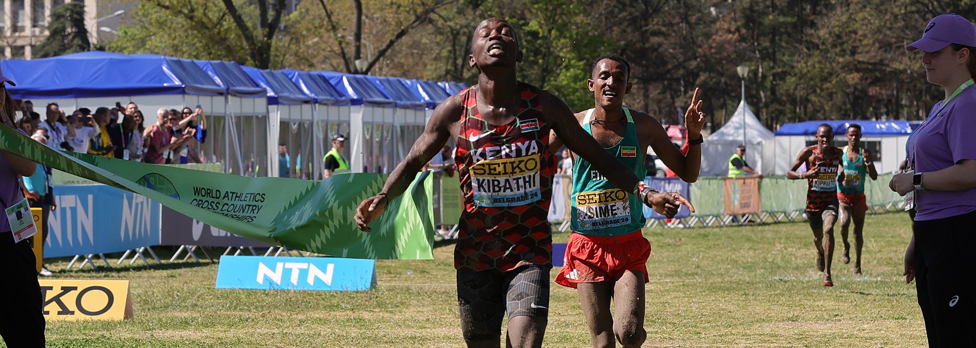 Samuel Kibathi ensured the U20 men's individual and team titles remained in Kenyan possession