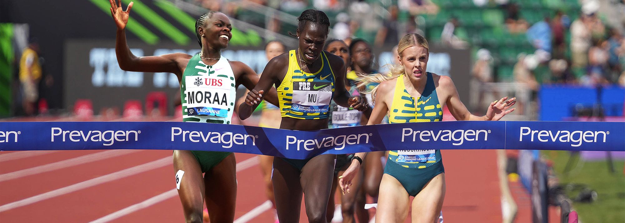 World 800m medallist will clash at the Prefontaine Classic on 25 May