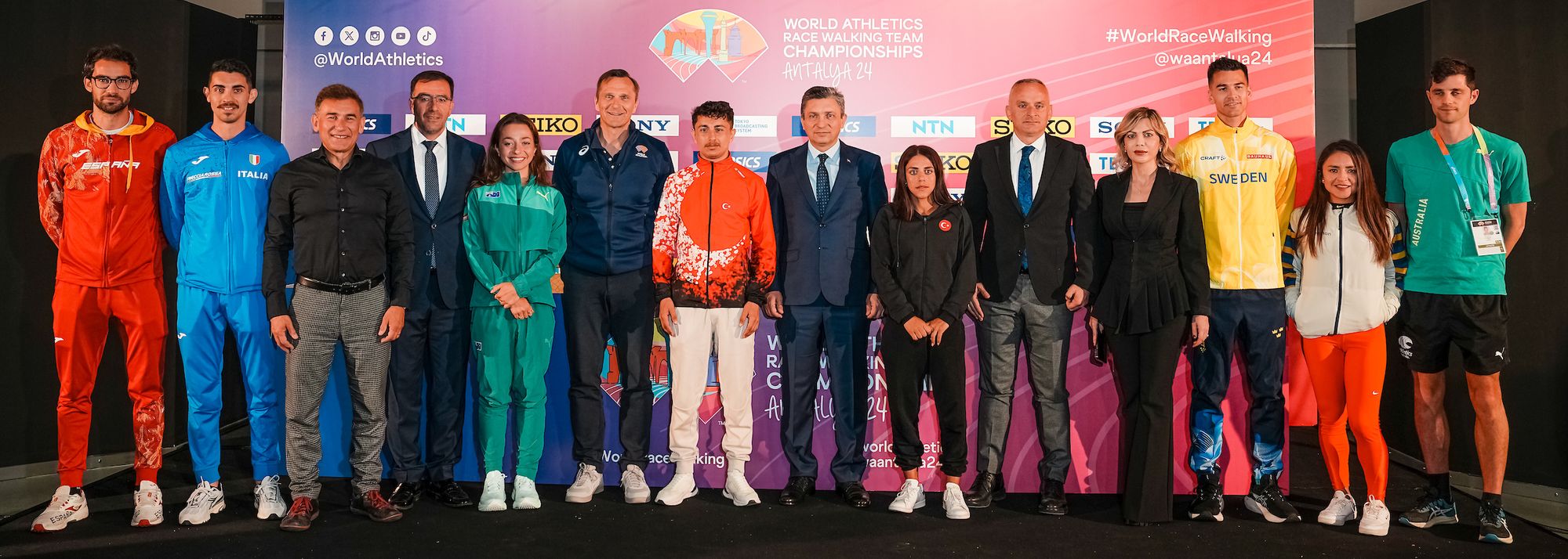 Athletes and dignitaries highlighted how history will be made at the World Athletics Race Walking Team Championships Antalya 24, on the eve of the competition taking place in Turkiye on Sunday