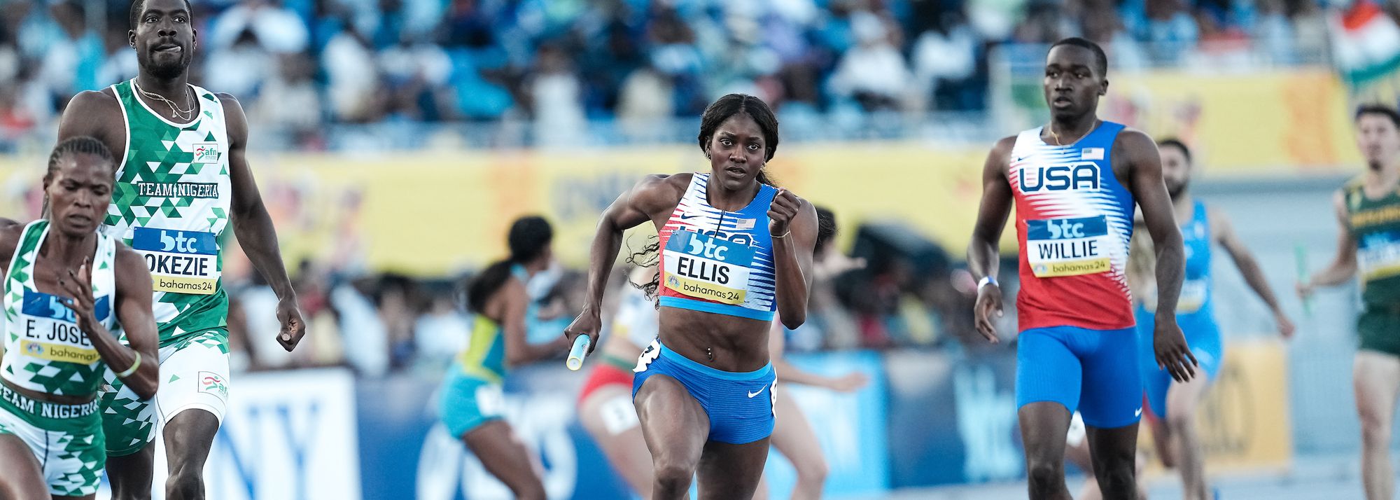 Two out of three ain't bad for France and USA in 4x400m events