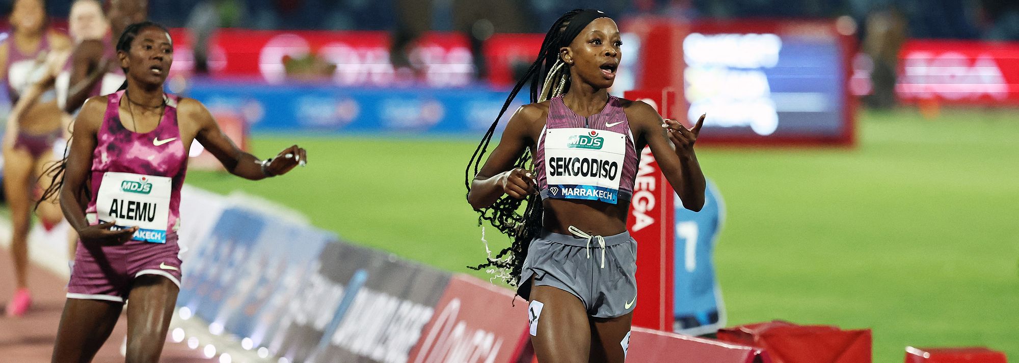 South Africa’s Prudence Sekgodiso achieved her first ever victory in a Wanda Diamond League meeting