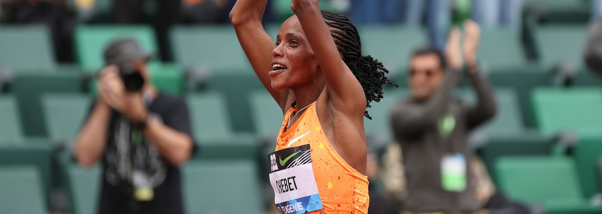 In a race that was set up as a 10,000m world record attempt, Beatrice Chebet of Kenya ran 28:54.14* to make history at the Prefontaine Classic in Eugene on Saturday