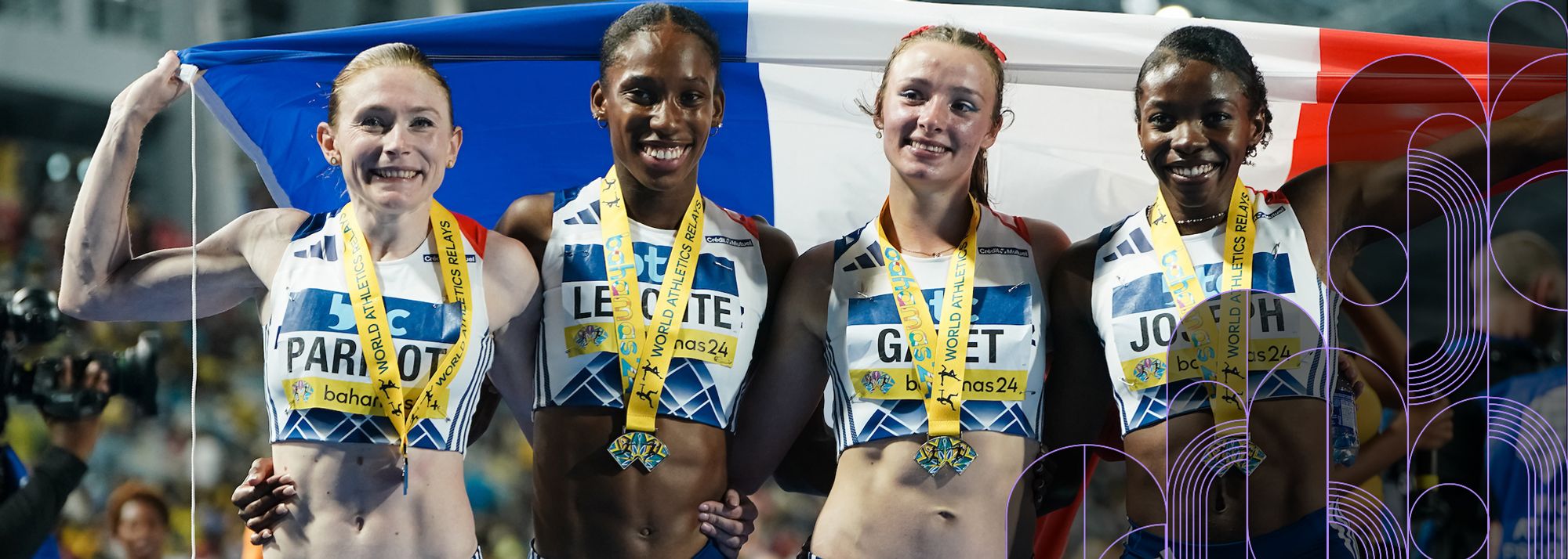 The French women’s 4x100m quartet of Chloe Galet, Gemima Joseph, Helene Parisot and Mallory Leconte recount the moments that have got them to this point in their careers