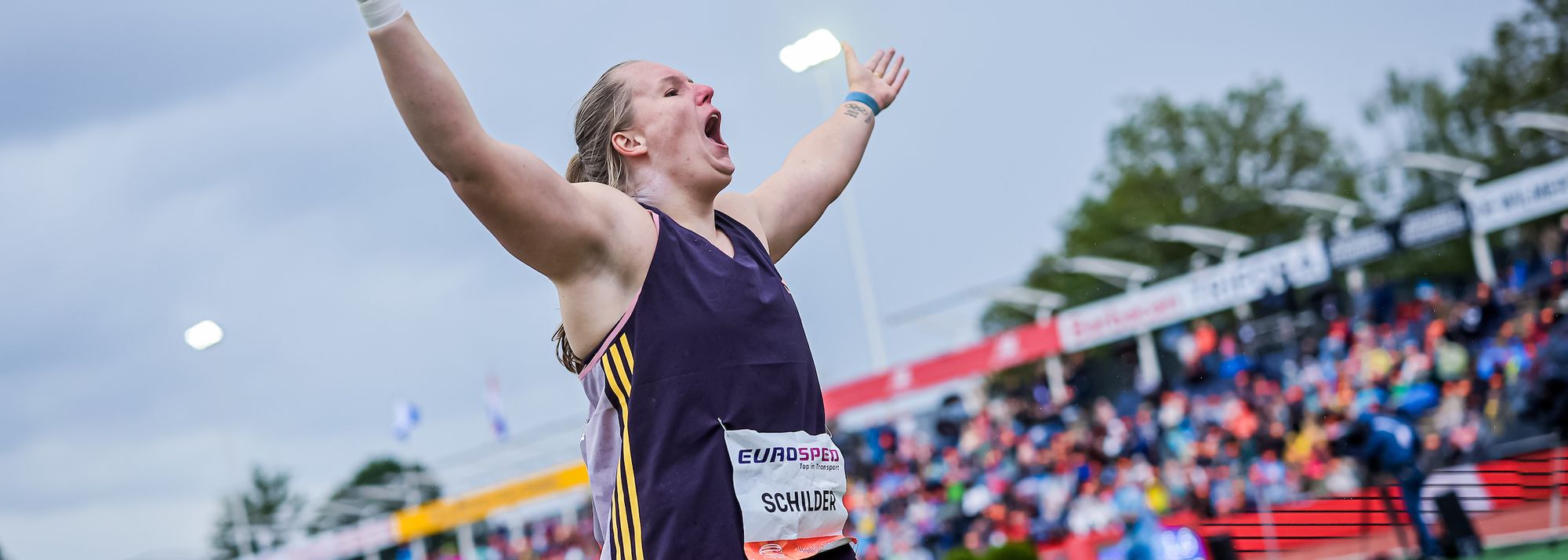 Dutch stars Jessica Schilder, Niels Laros and Femke Bol were among the top performers on a cold and rainy day at the FBK Games