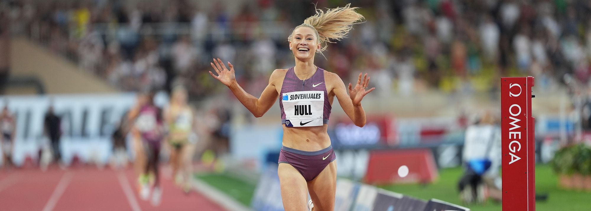 Five days after becoming the fifth-fastest women’s 1500m runner in history, Australia’s Jessica Hull became the quickest 2000m runner of all time, setting a world record of 5:19.70* at the Herculis EBS