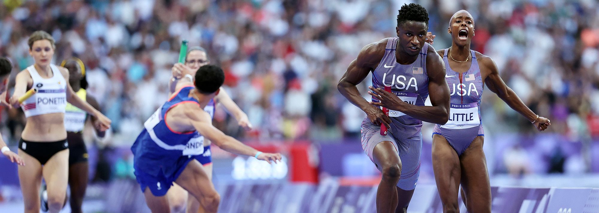 USA smash the world record in the mixed relay with 3:07.41