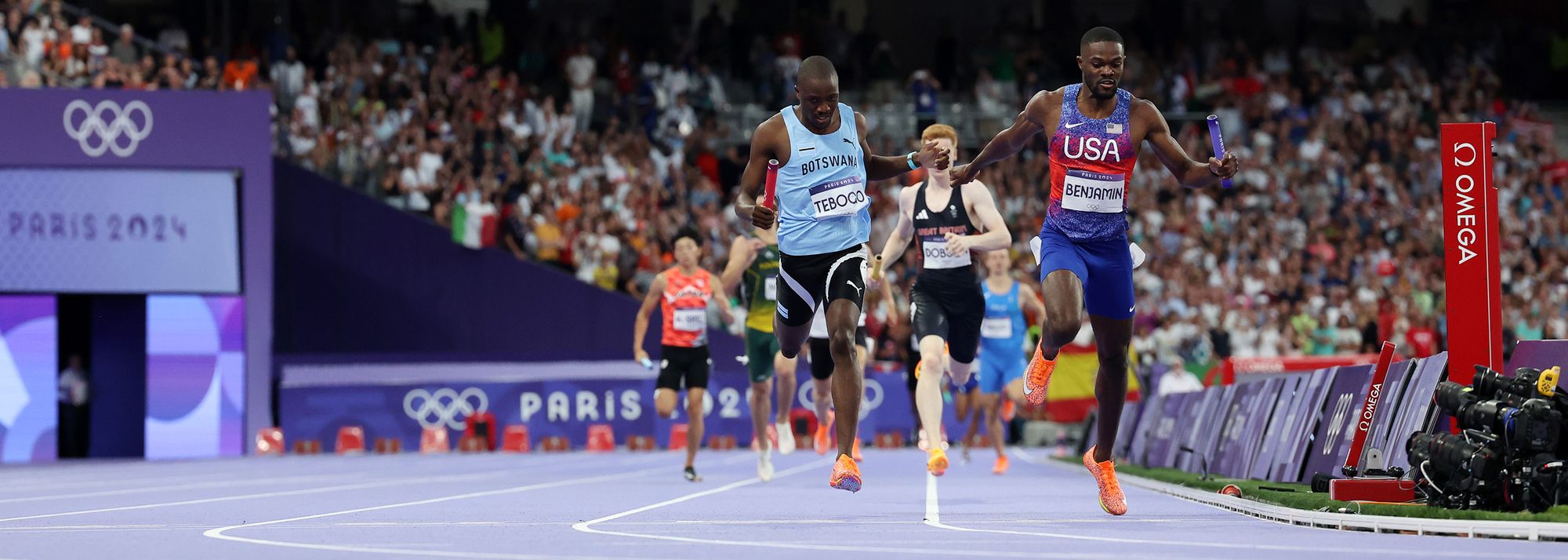 USA and Botswana stormed to the second- and third-fastest men’s 4x400m performances of all time to take respective gold and silver at the Paris 2024 Olympic Games on Saturday