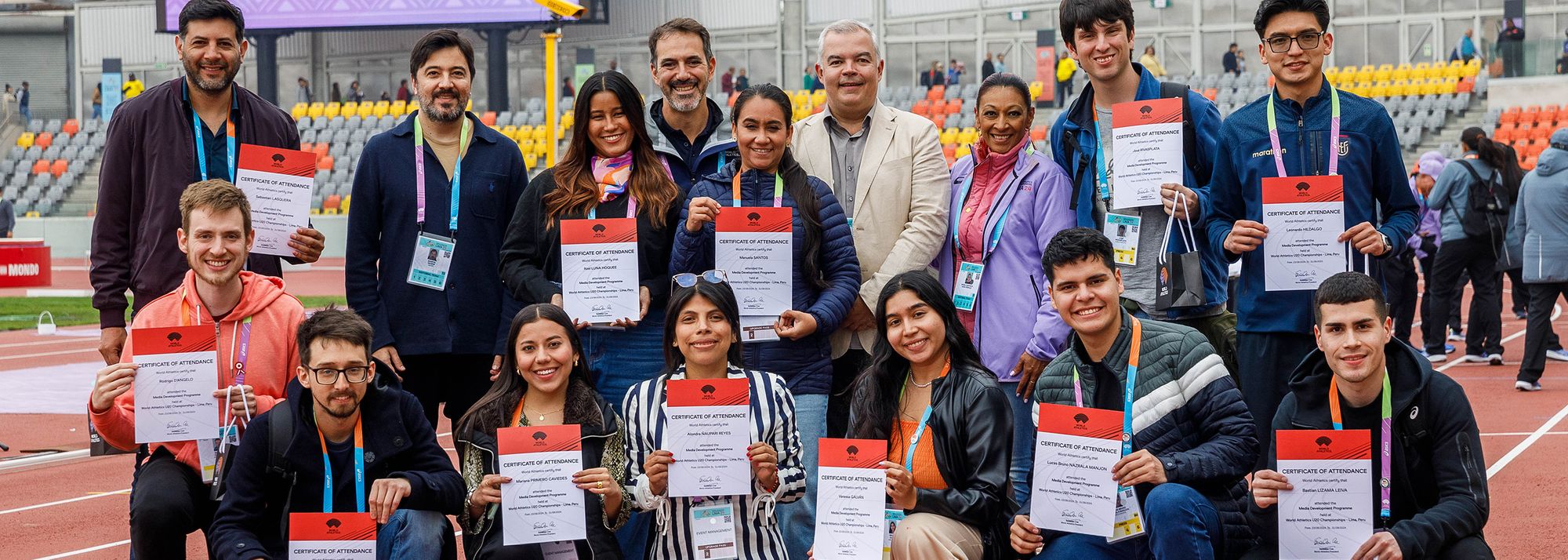 During the World Athletics U20 Championships Lima 24, 12 young reporters participated in the Media Development Programme, an immersive experience designed to develop journalists specialising in athletics