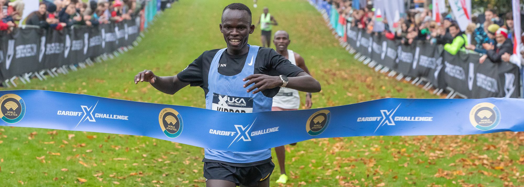 Uganda’s Keneth Kiprop successfully defended his title, while his compatriot Charity Cherop held off a late challenge from Kenya’s Sheila Jebet to triumph at the Cardiff Cross Challenge