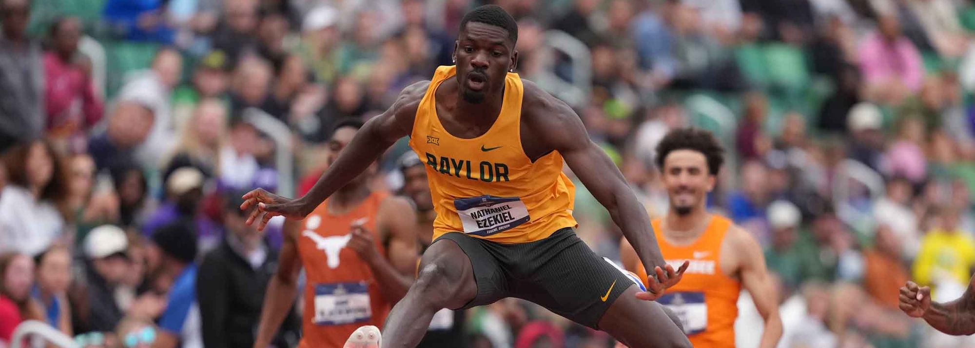 Baylor’s Ezekiel Nathaniel entered this week’s NCAA Championships as one of the fastest athletes in the world in the 400m hurdles, and left as a rising challenger for the World Athletics Championships Tokyo 25 later this year.