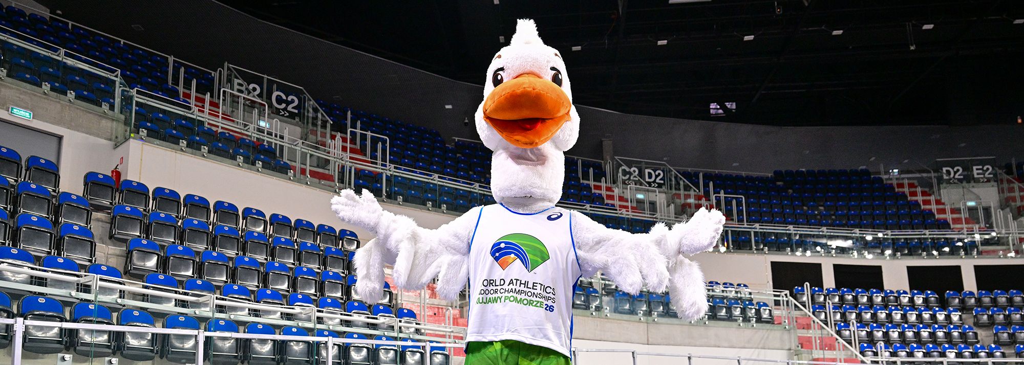A goose, the symbol of the region and its traditions, but also of sport, will be the mascot of the World Athletics Indoor Championships Kujawy Pomorze 26. A contest to choose a name for the friendly goose is now underway, and the prize is two tickets to any session of the championships.