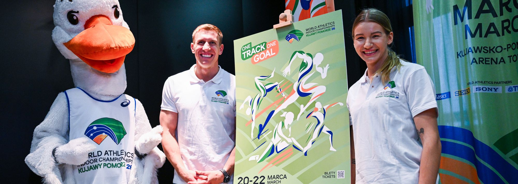 Leading Polish athletes Adrianna Sułek-Schubert and Piotr Lisek were among the figures to share their excitement for the World Athletics Indoor Championships Kujawy Pomorze 26 during a media briefing held on Tuesday (9) to celebrate 100 days to go to the global event.