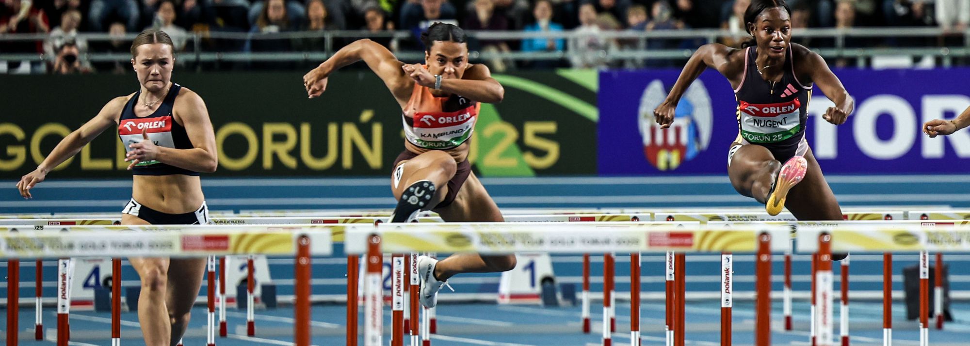 World champion Ditaji Kambundji will go head-to-head with world indoor champion Devynne Charlton in the 60m hurdles at the ORLEN Copernicus Cup
