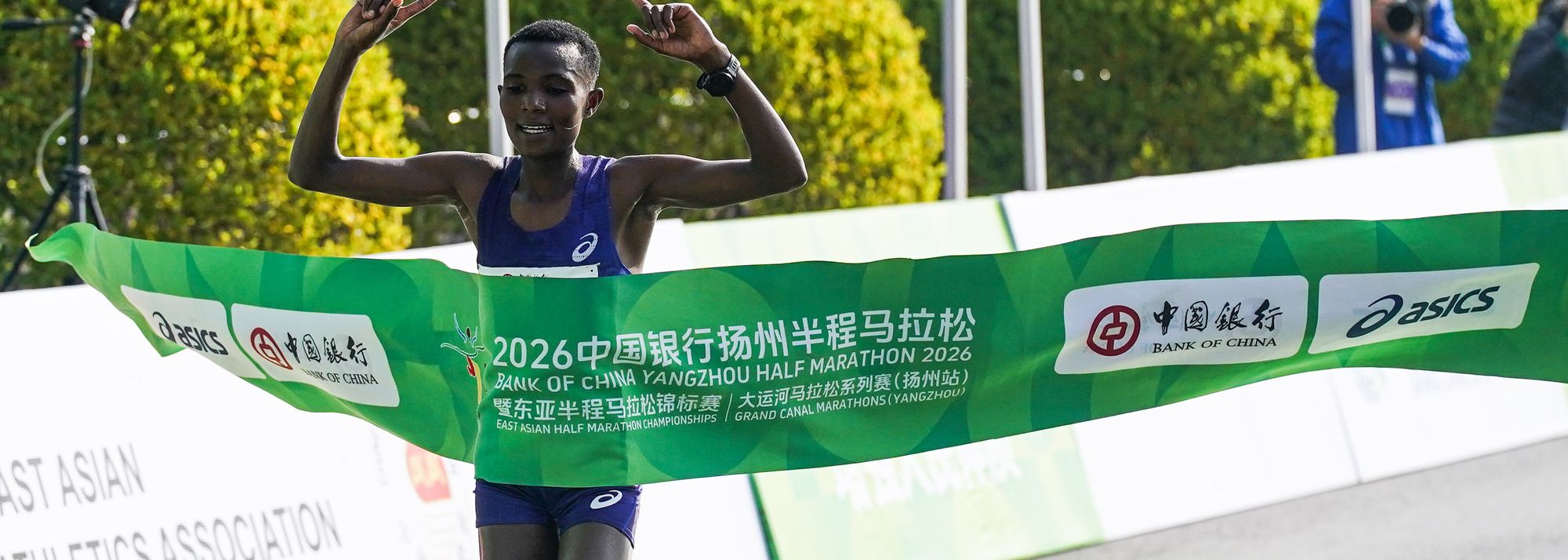 Kenya’s Alex Nzioka Matata and Miriam Chebet delivered record-breaking performances at the Yangzhou Half Marathon