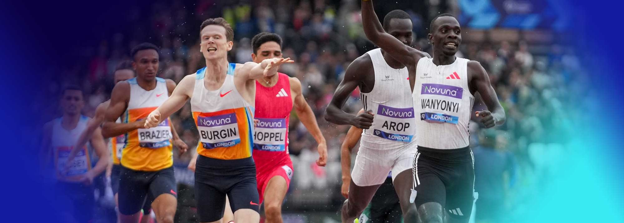 Broadcast info for the Diamond League meeting in London on 18 July