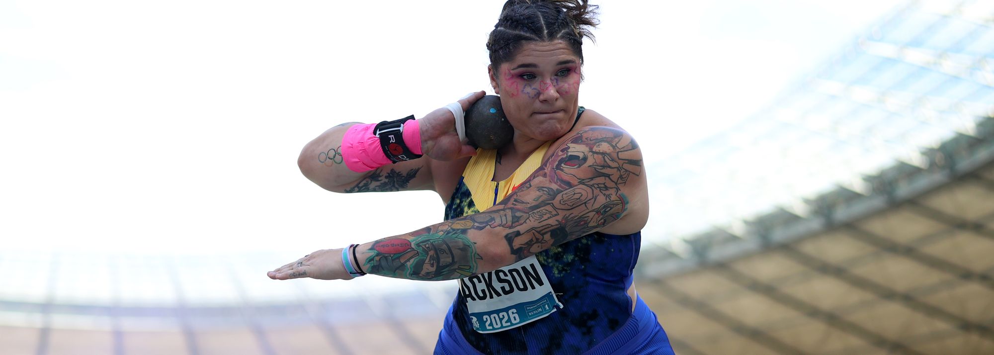 Chase Jackson became the newest member of the 21-metre club, throwing a North American shot put record of 21.02m at ISTAF