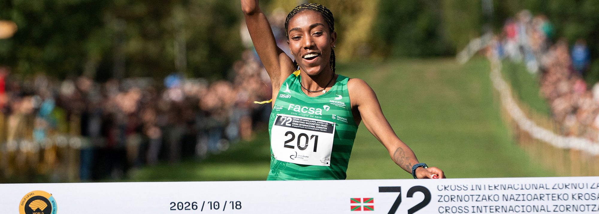 Ethiopia's Likina Amebaw and Burundi's Egide Ntakarutimana impressed at the Cross Internacional Zornotza – the second Gold-level meeting of this season’s World Athletics Cross Country Tour