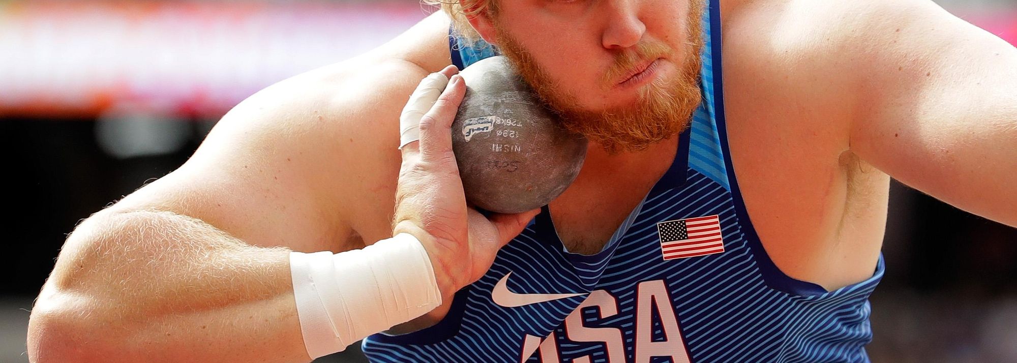 Report men's shot put qualification IAAF World Championships London