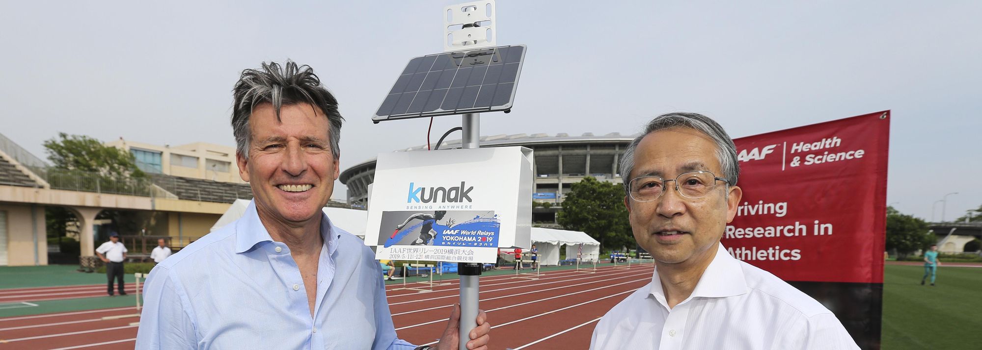 As part of the IAAF’s continued pilot programme to measure air quality at stadiums around the world, the project's first air quality monitor in Asia was installed on Friday (10) at Yokohama International Stadium on the eve of the IAAF World Relays Yokohama 2019.