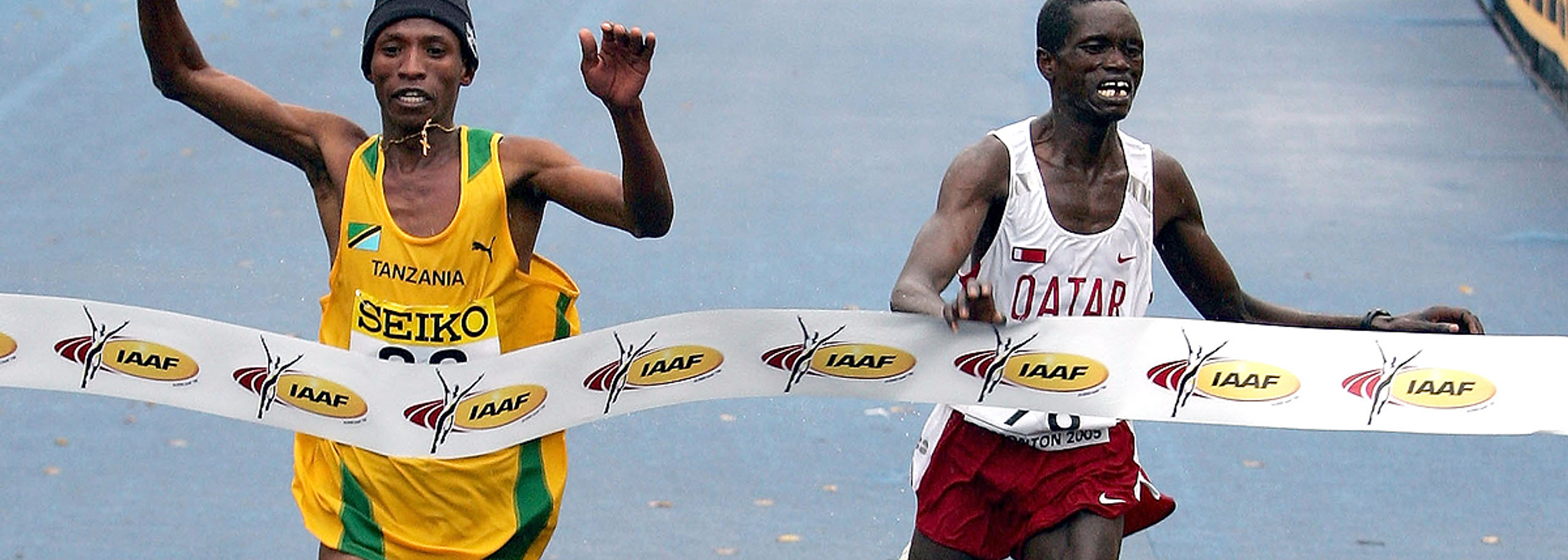 After finishing second in the two previous IAAF World Half Marathon championships Tanzania's  19 year old sensation Joseph Fabiano Naasi scored his first major victory today with a time of 1:01:08.