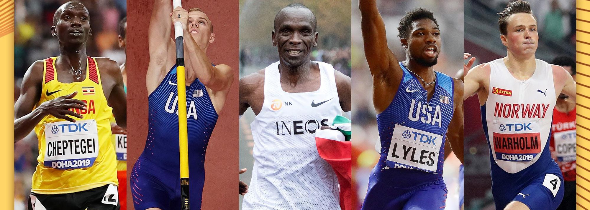 With just 12 days to go until the World Athletics Awards 2019, the names of the five finalists for the Male World Athlete of the Year 2019 have been confirmed.