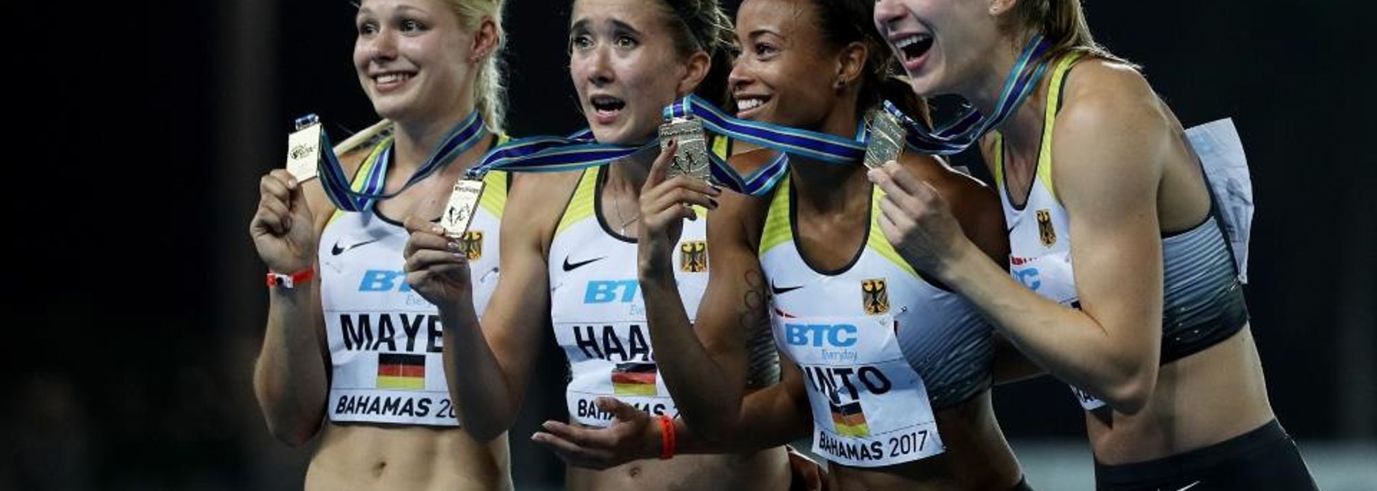 After producing a confidence-boosting victory in their opening round heat of the 4x100m, the same inspired German quartet rode that improbable momentum all the way into the final where they produced their first IAAF/BTC World Relays title.