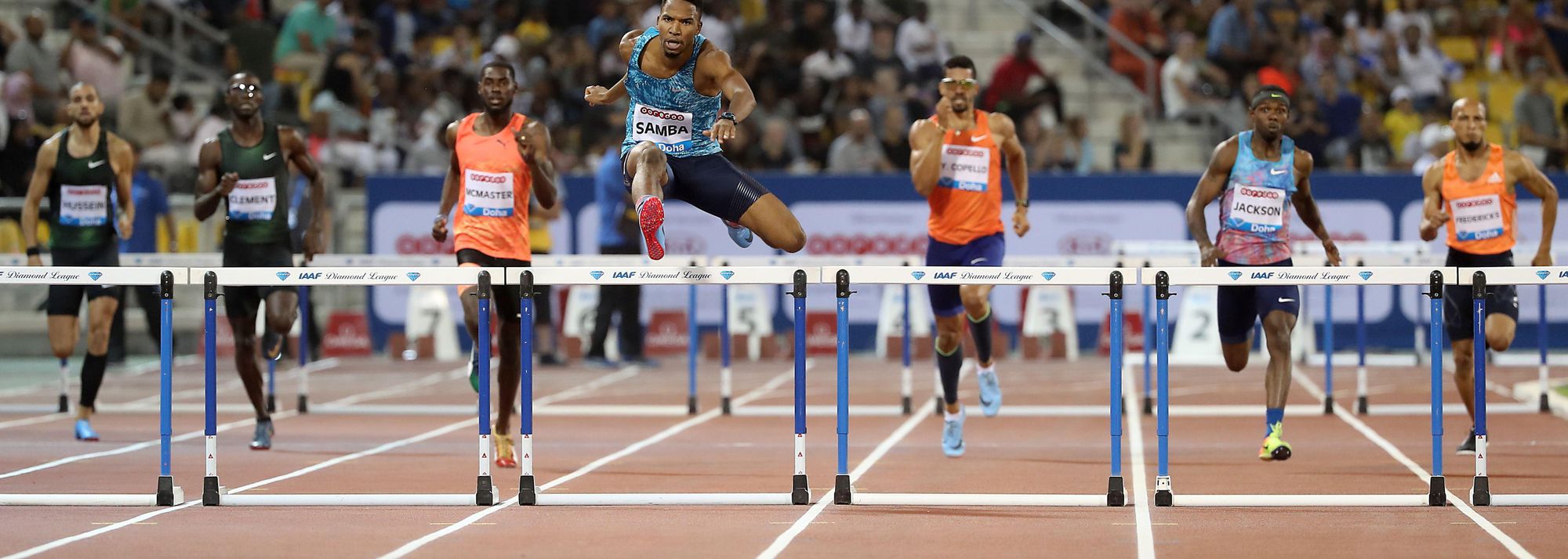 Samba and Benjamin lead quality 400m hurdles field in ...