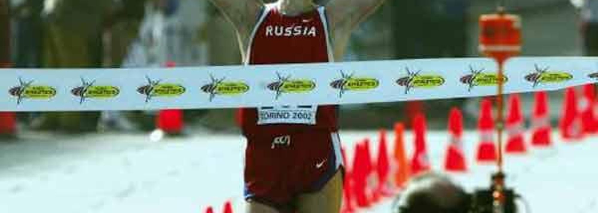 Aleksey Voyevodin walked alone for much of the 50km race to finish a minute ahead of his teammate German Skurygin and give Russia team gold too.