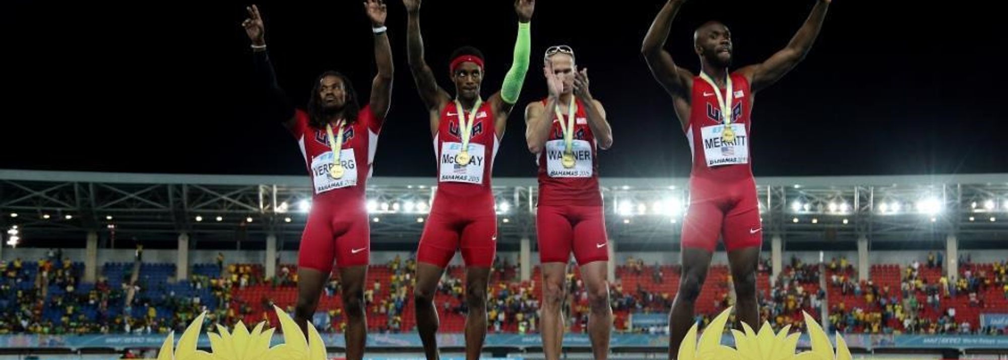 After winning seven of the 10 events in Nassau, USA once again underlined their domination of relay events by winning the golden baton for the second year in succession at the IAAF/BTC World Relays, Bahamas 2015.