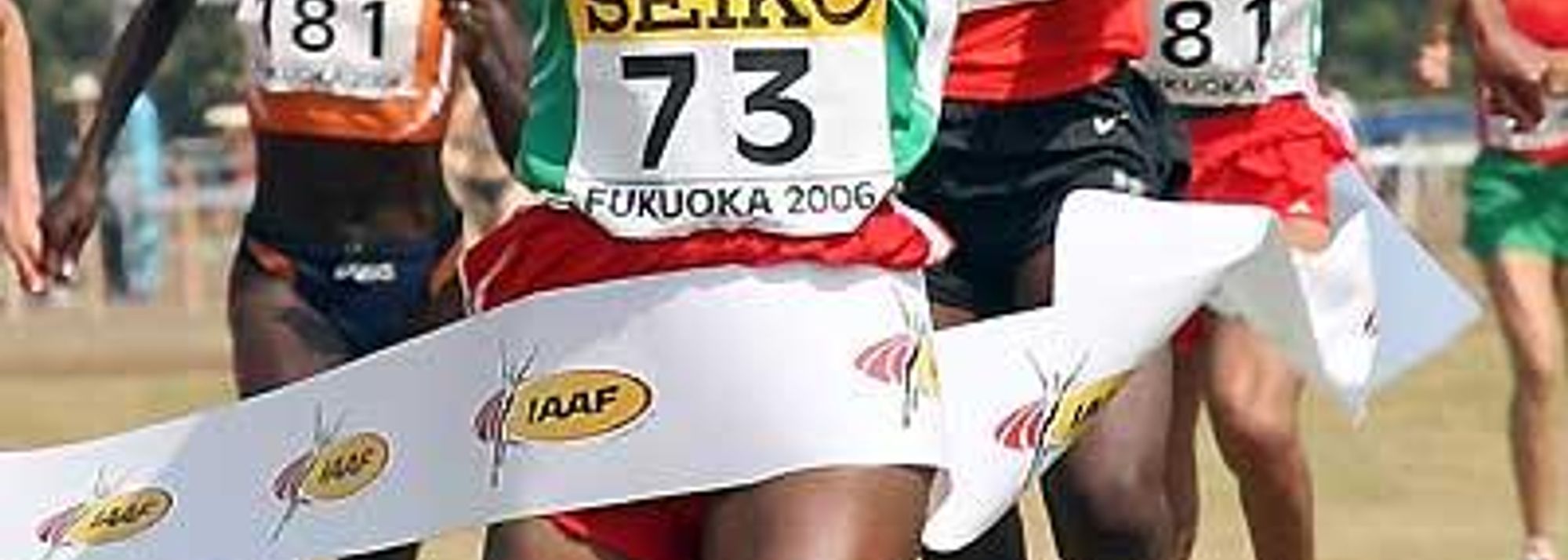 Last year’s World Junior Cross Country champion Gelete Burika Bati today succeeded in adding the senior women’s short race crown despite gale force winds which blasted the course which is situated on the Fukuoka’s flat shore on the Genkai Sea.