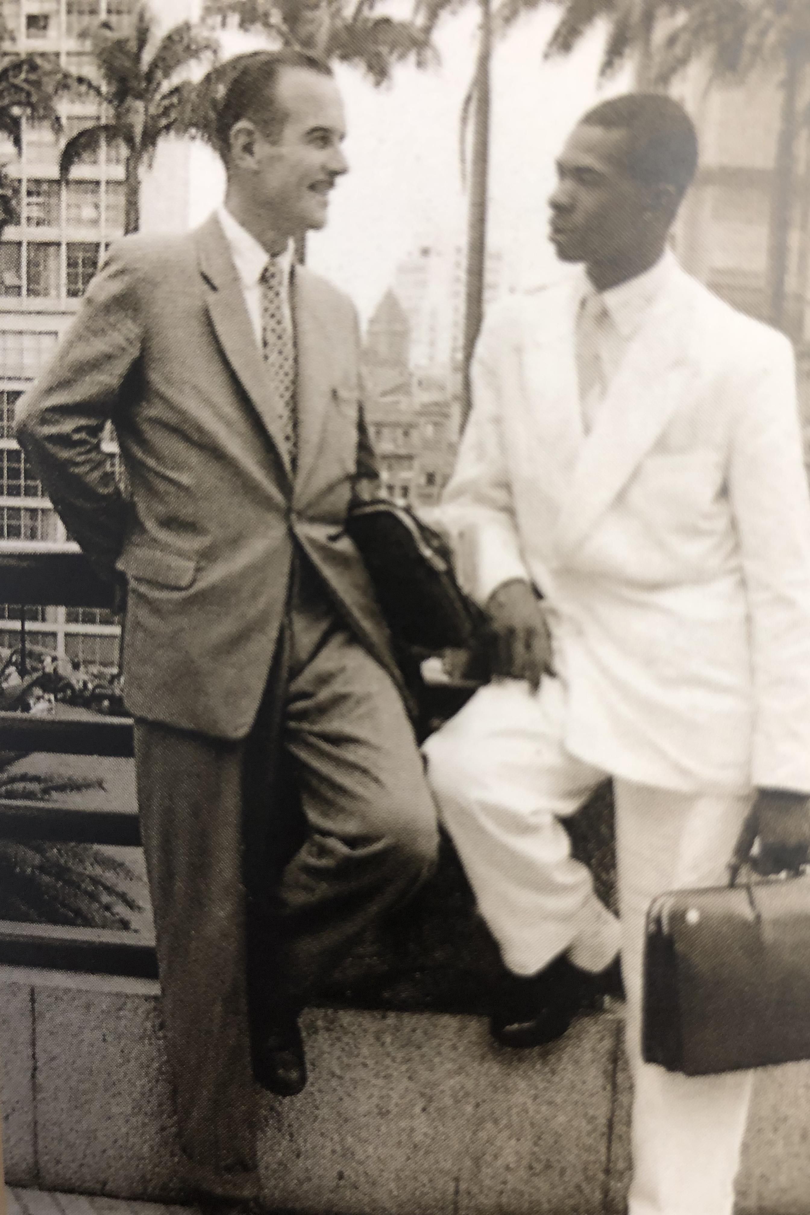 Dieter Gerner (left) with Adhemar Ferreira da Silva