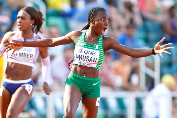 Amusan wins world 100m hurdles title after breaking world record in semis